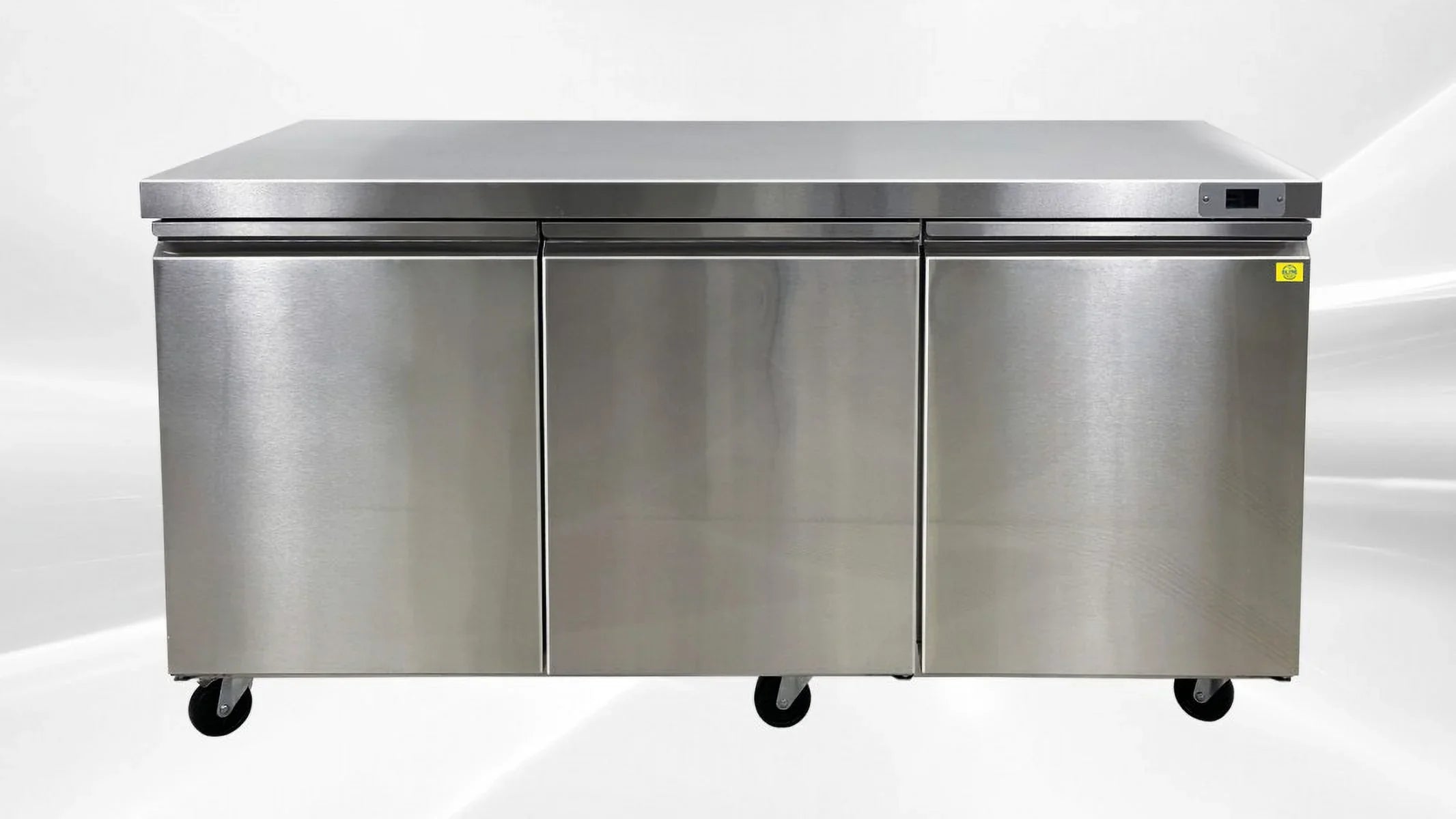 72 in.  Commercial Three Door Undercounter Freezer 16.6 cu. ft.