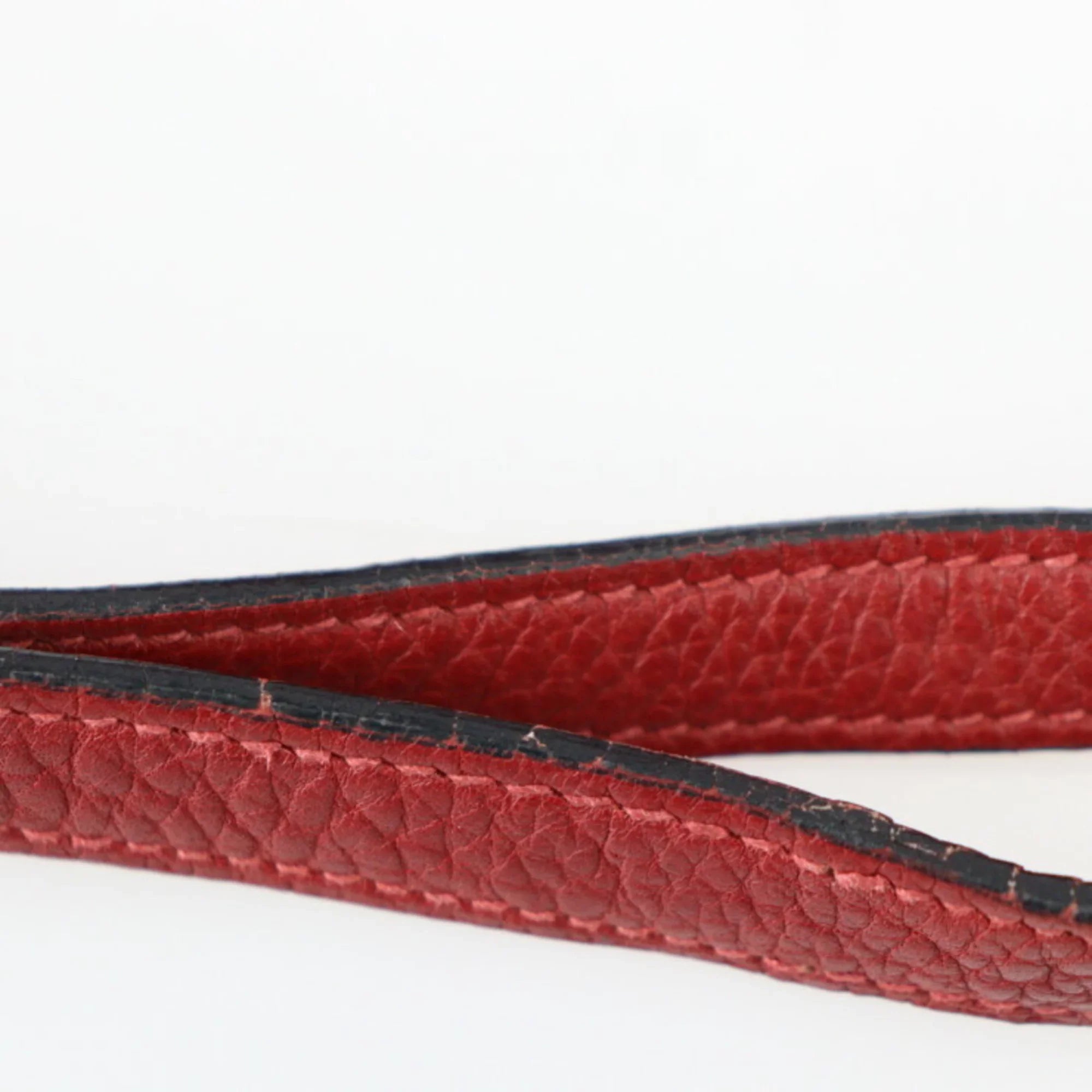 Pre-Owned  Hermes Museau Shoulder bag Taurillon Clemence Rouge Ash Tote □ stamp (Good)
