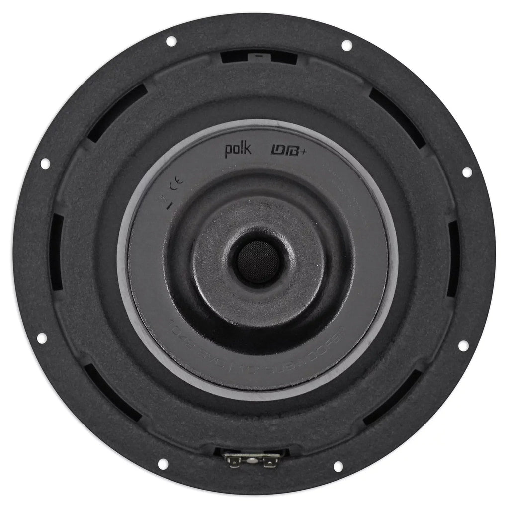 (2) Polk Audio  10” 1050w Single 4-Ohm Car/Marine Audio Subwoofers Subs