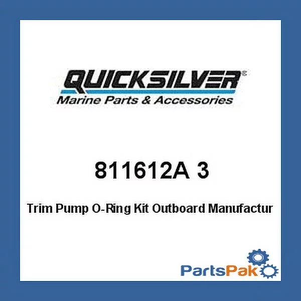 Mercury - Mercruiser 811612A 3 Mercury Quicksilver 811612A 3 Trim Pump -Ring Kit Outboard-