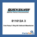 Mercury - Mercruiser 811612A 3 Mercury Quicksilver 811612A 3 Trim Pump -Ring Kit Outboard-