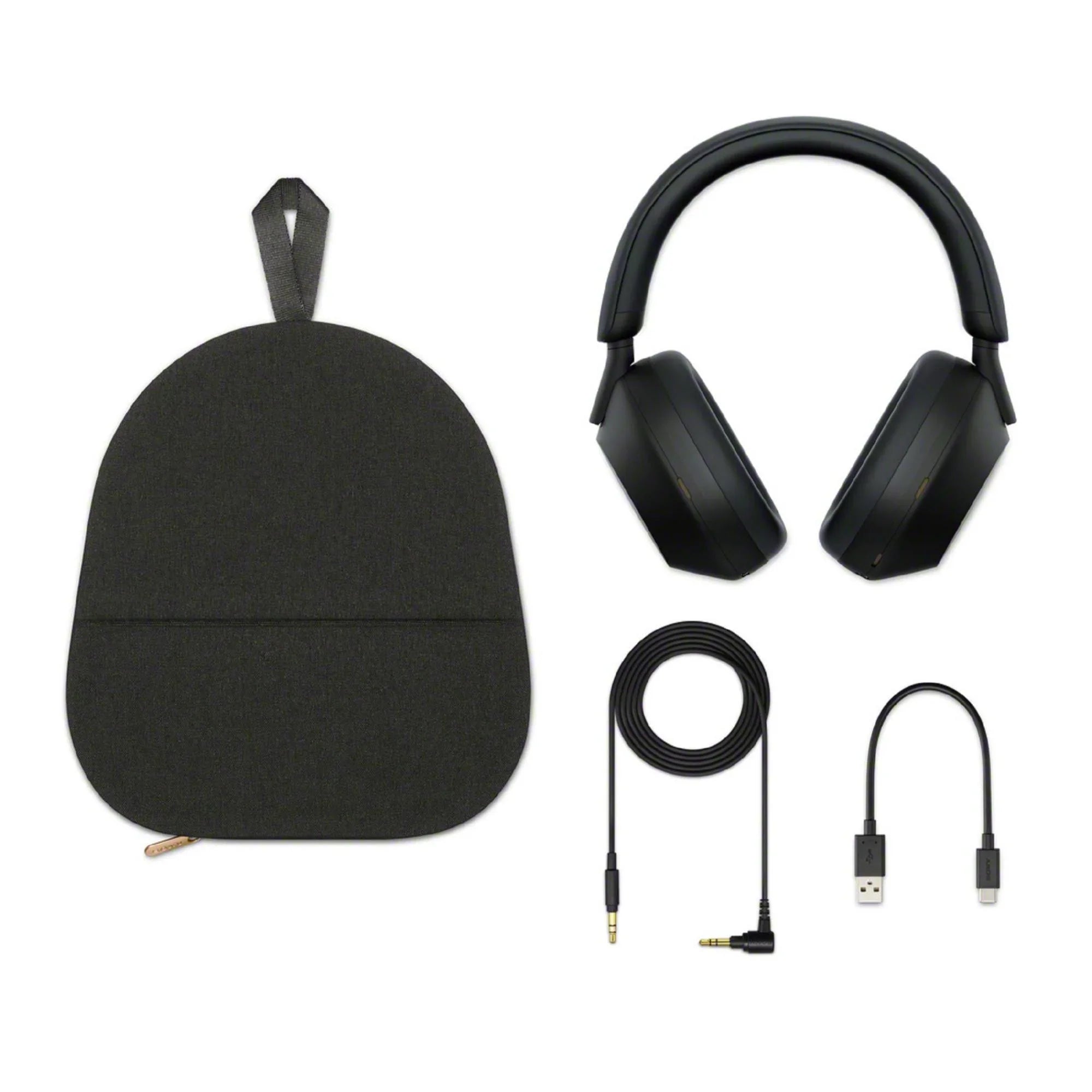 Sony -1000XM5 Wireless Noise Canceling Over-Ear Headphones (Black) Bundle