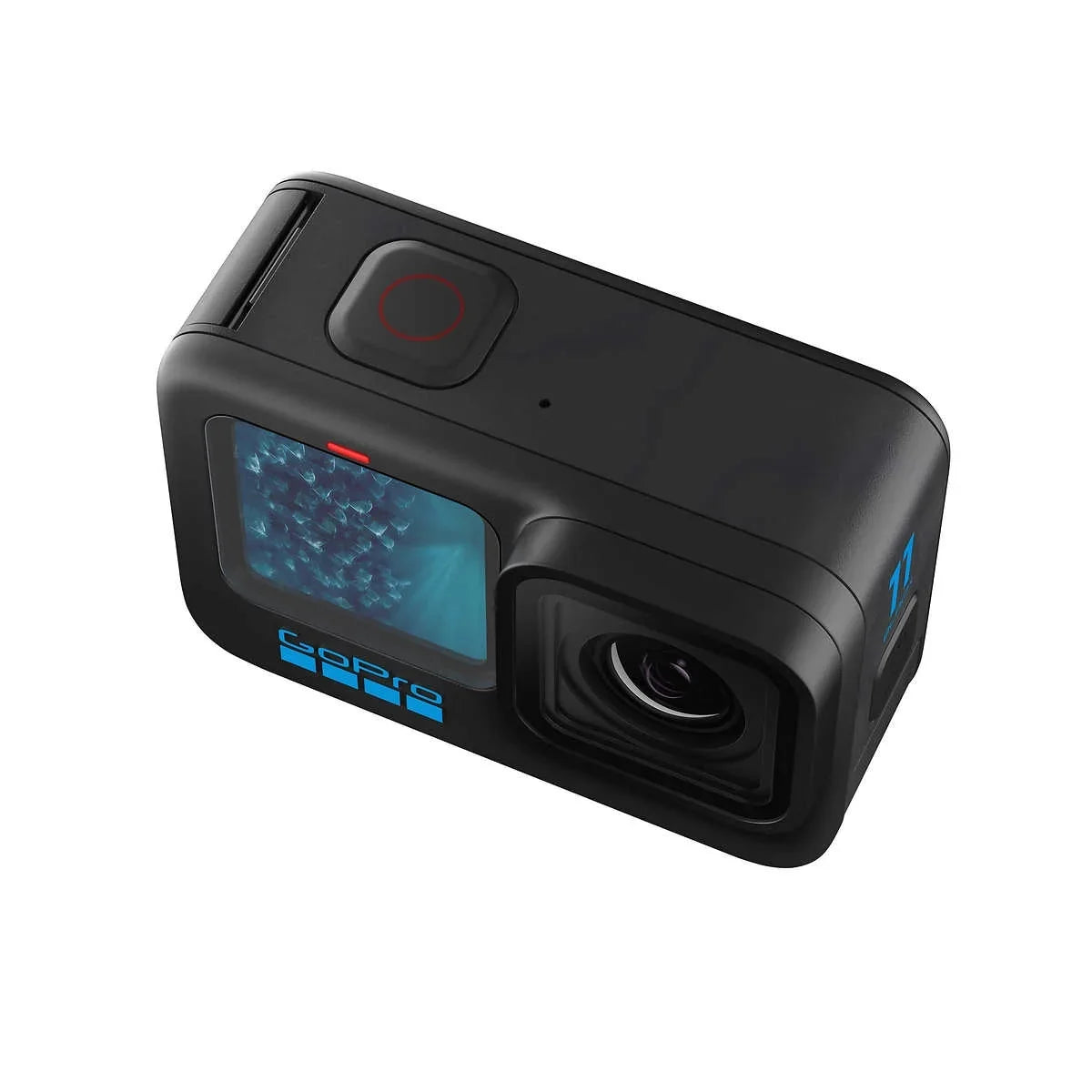 GoPro  Black Action Camera 5.3K, 27MP - Bundle - Includes: Shorty Hand Grip, Spare Enduro Battery (2 total), Compact Case, 64GB microSD