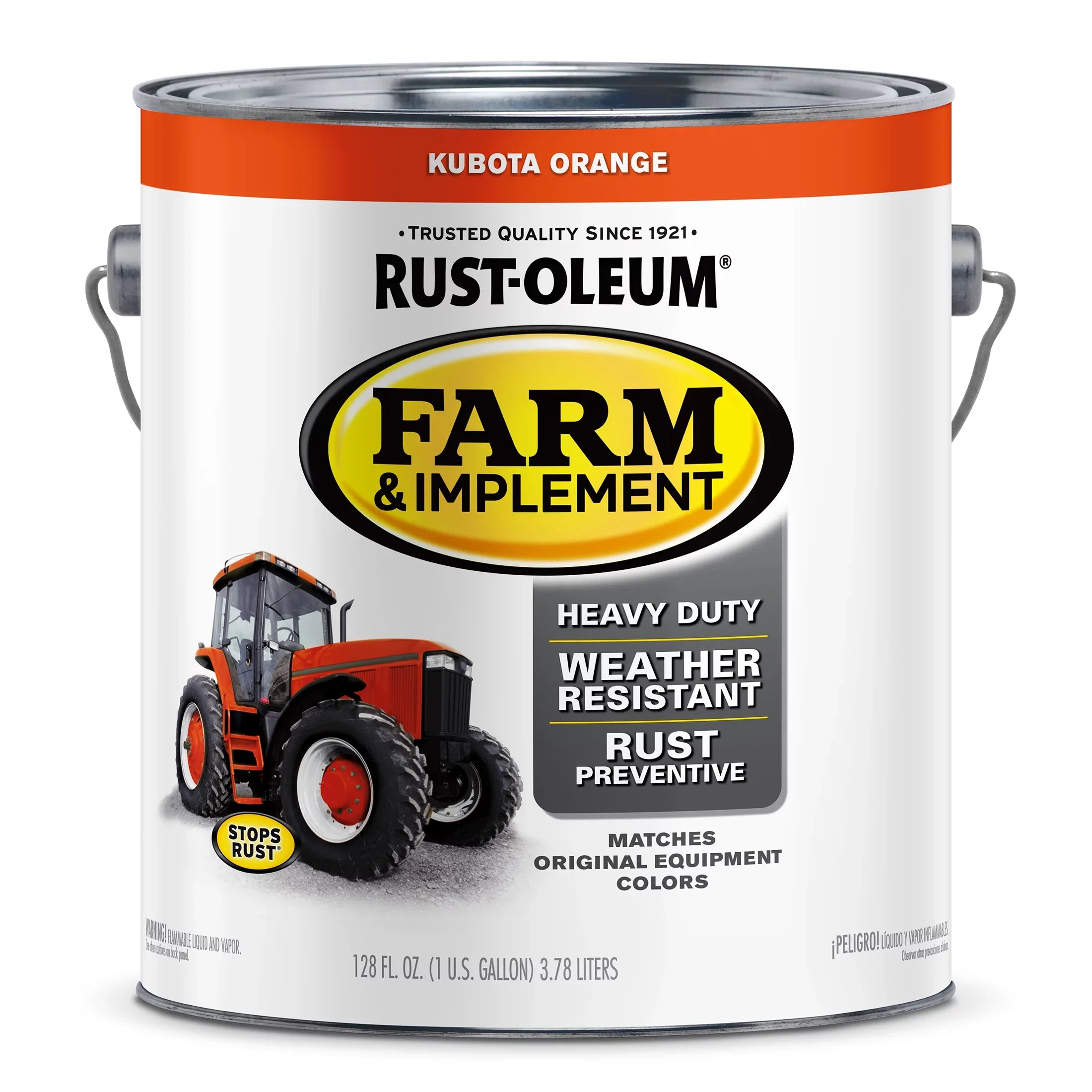 Kubota Orange , Rust-Oleum Specialty Gloss Farm and Implement Paint- Gallon, 2 Pack