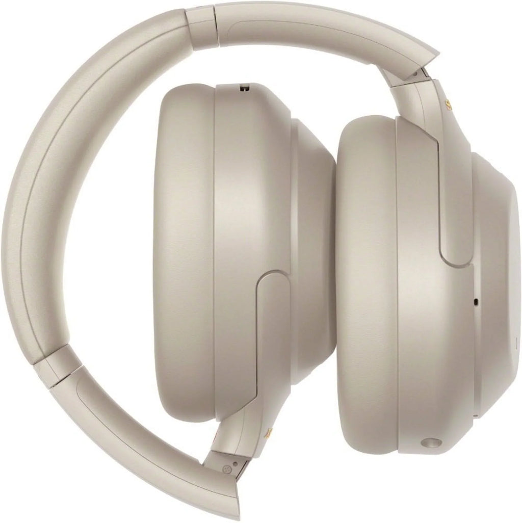 Sony -1000XM4 Wireless Noise-Canceling Over-Ear Headphones (Silver ) Bundle + Wall Charger with  Type- Cable