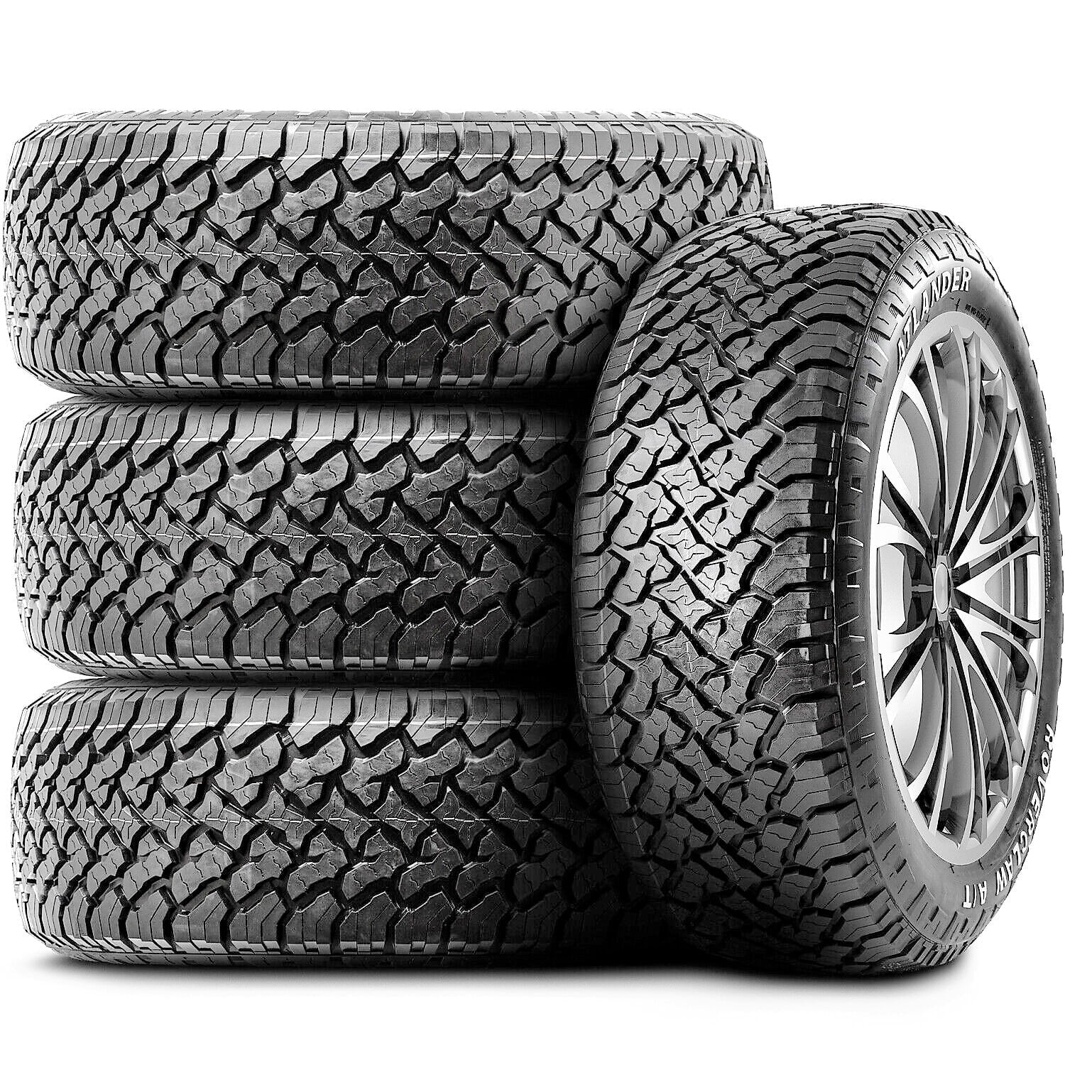 Atlander Roverclaw /  245/75R16 Load  10 Ply  All Terrain Tire Fits: 2015 Toyota Tacoma  Pro, 1995-2002 Chevrolet Tahoe