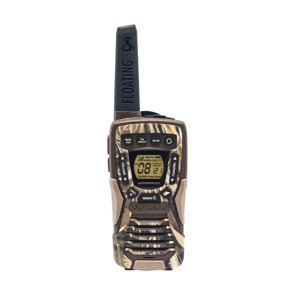 Cobra    Waterproof Walkie Talkies for Adults - Rechargeable, Floats, 22 Channels, Long Range 37-Mile Two-Way Radio Set (2-Pack)