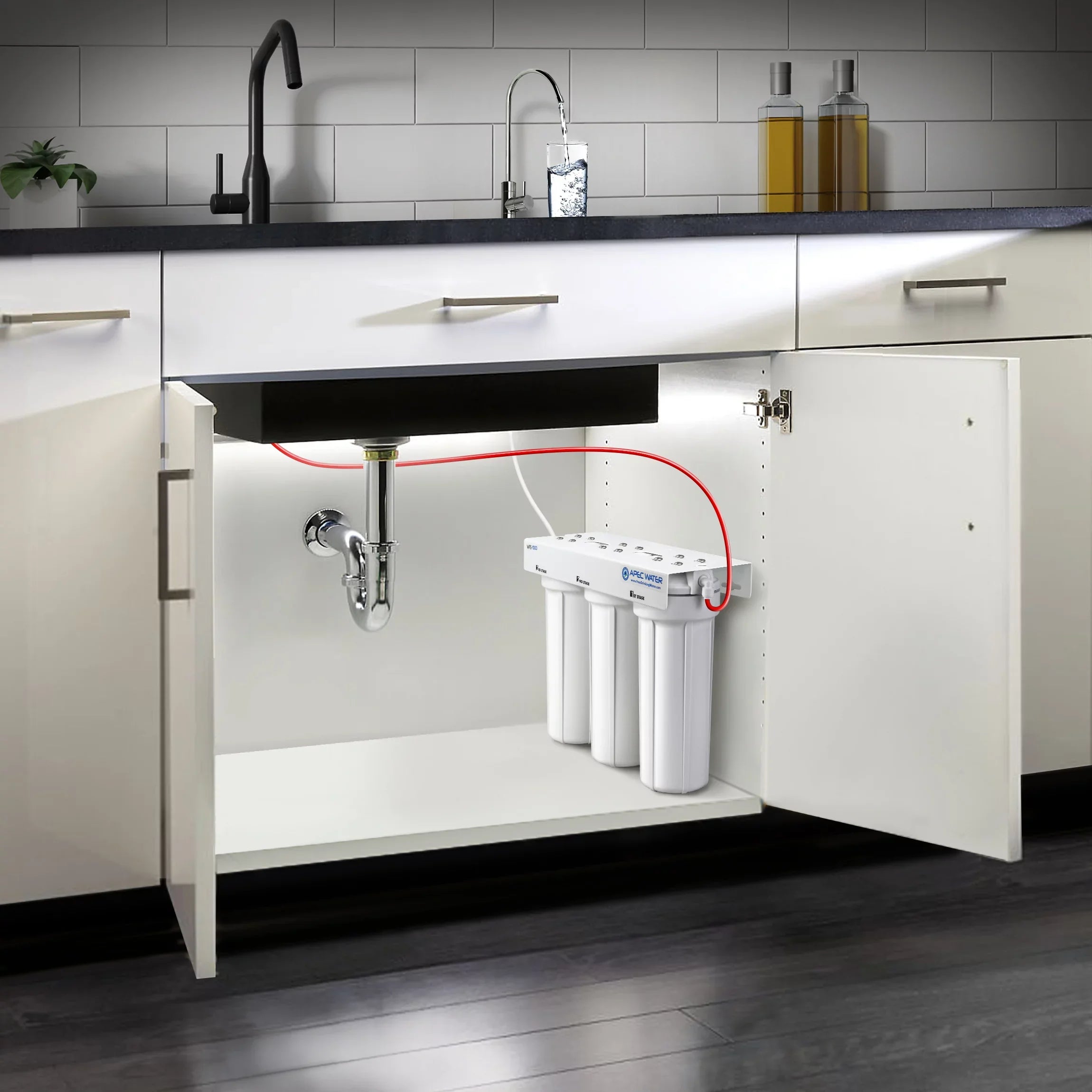 '- Super Capacity 3 Stage Under Counter Water Filtration System (-1000)