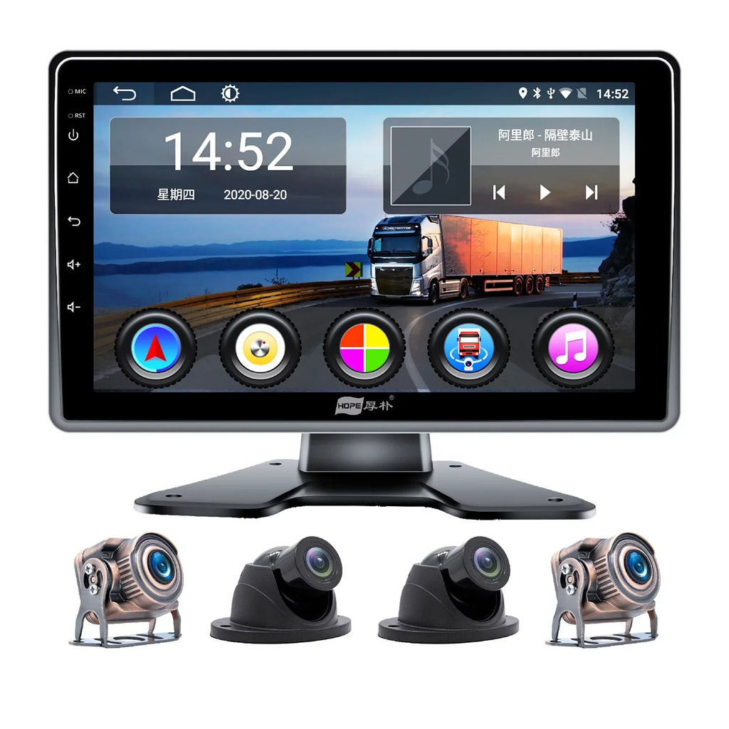 10.1"Monitor  Driving Video Recorder Touch Screen  for  Truck Bus Camera