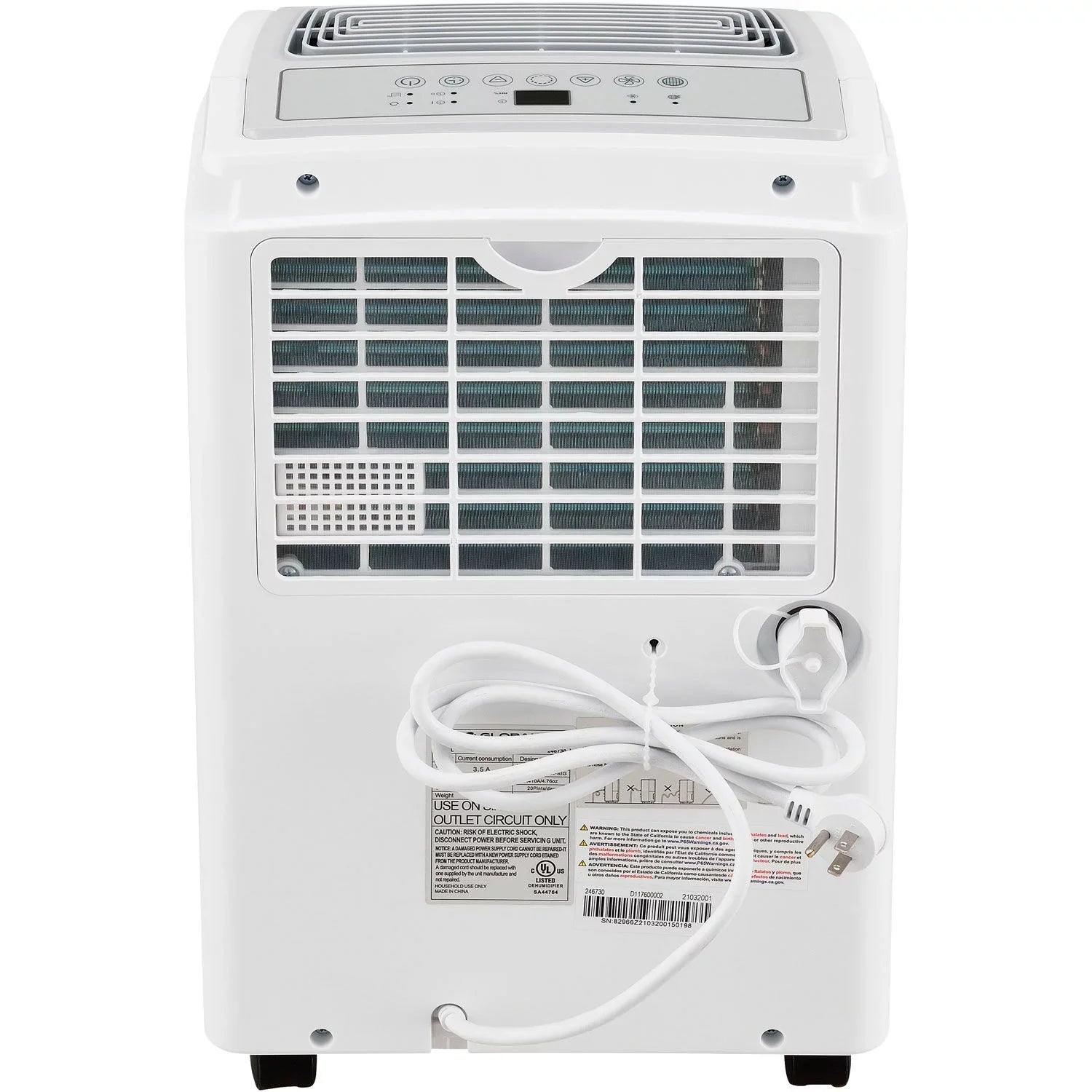 Global Industrial Portable Dehumidifier, Energy Star, 20 Pint