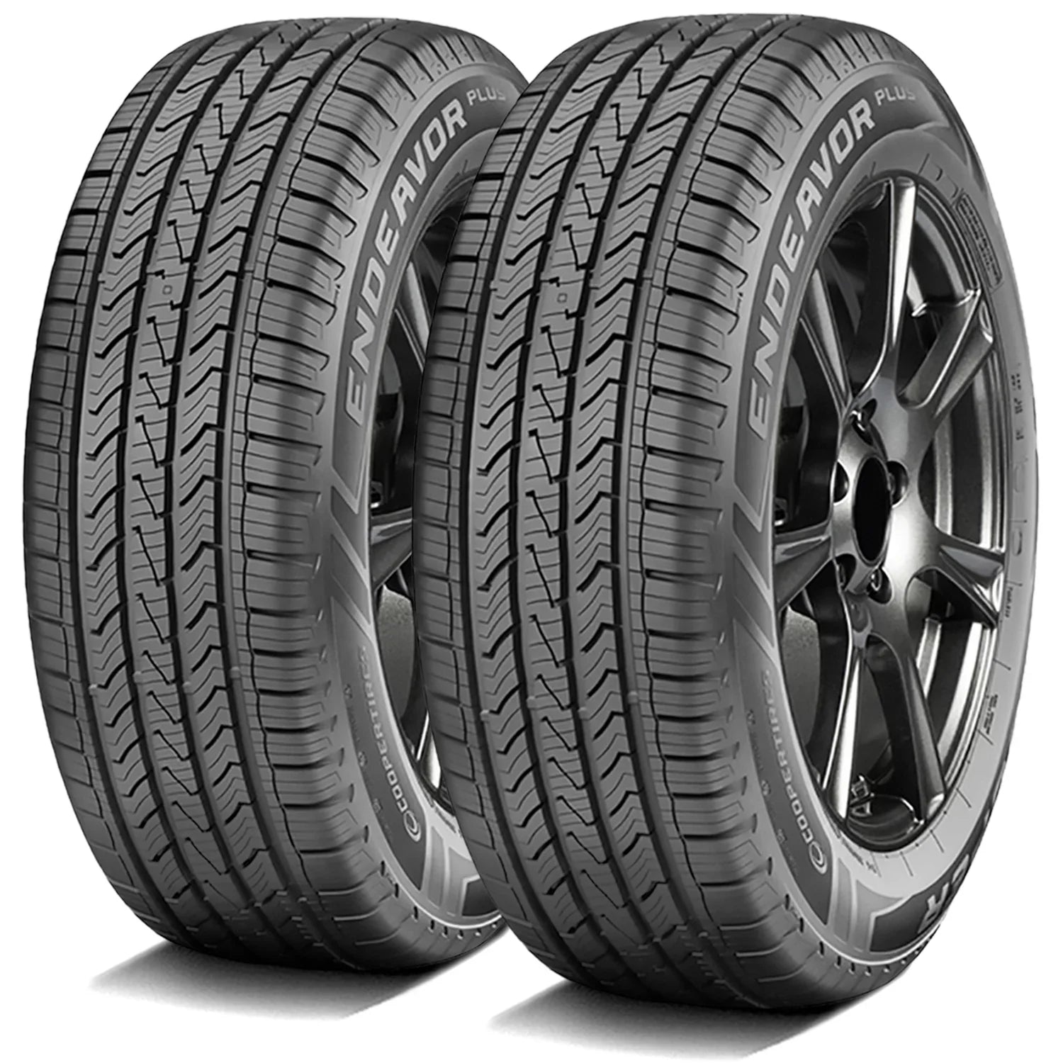 Pair of 2 () Cooper Endeavor Plus 255/60R19 109H  / All Season Tires Fits: 2010 Buick Enclave , 2021 Lincoln Aviator Base
