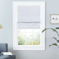 Exclusive Home Esme Total Blackout Roman Shade, 34"x64", Silver