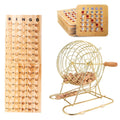 Games & Sports Expert Deluxe Bingo Game Set with Gold Bingo Cage, Wood Masterboard, Wood Bingo Balls and Shutter Bingo Cards. Great for Kids, Adults and Family Party