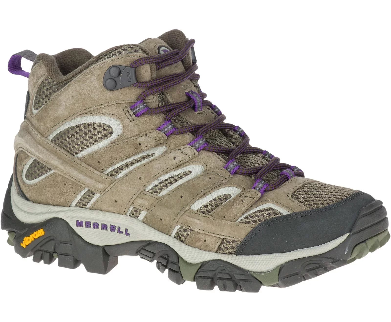 Merrell Women's Moab 2 Ventilator Mid Hiking Shoes, Olive, Size 9 Wide
