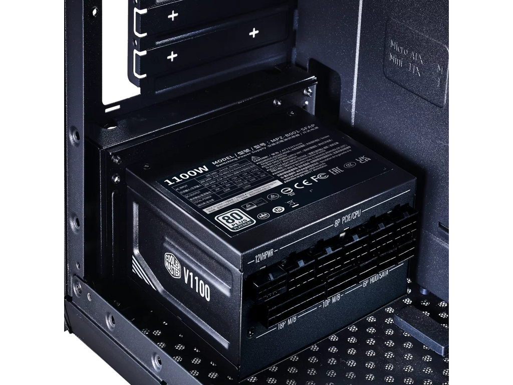 Cooler Master   Platinum Fully Modular, Fully .0, 1100W , 80+ Platinum Efficiency,  Bracket Included,  Form Factor (---)