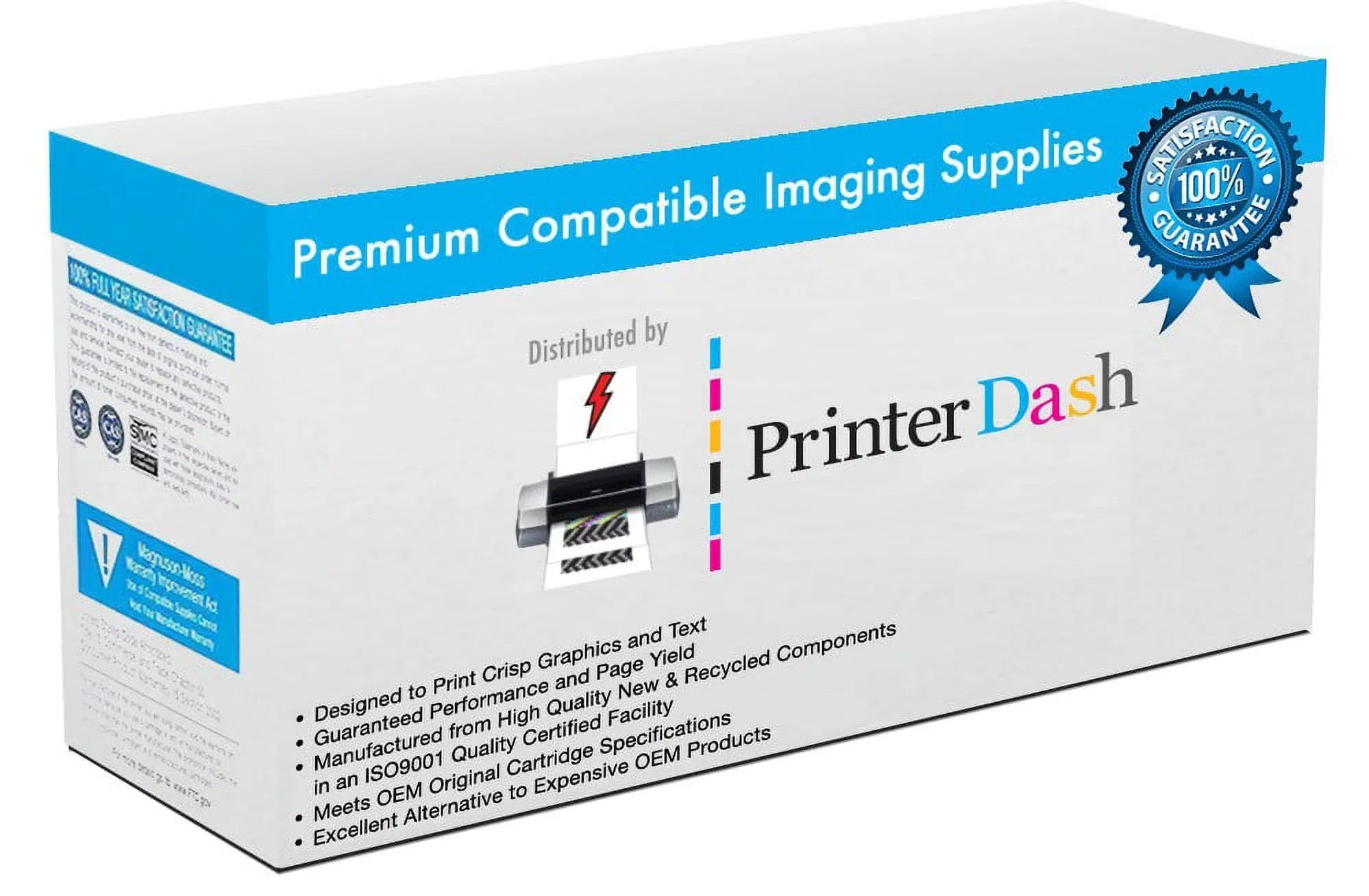 PrinterDash Replacement for Phaser 6600/VersaLink //WorkCentre 6605/6655 Series Black Drum Unit (2/-60000 Page Yield) (108R01121K_2PK)