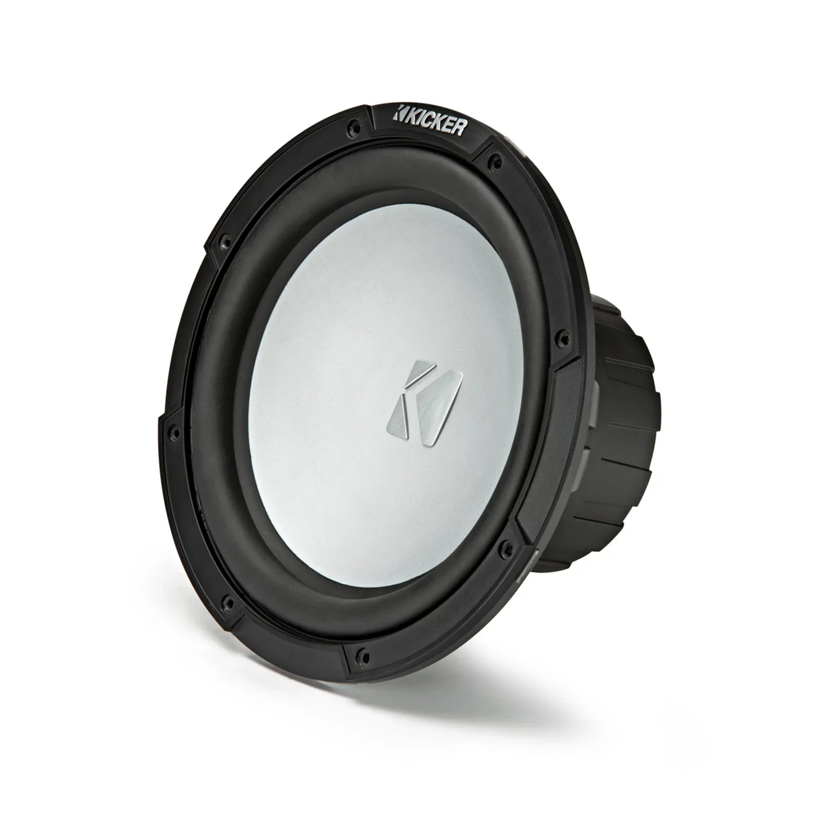 2 Kicker 45KMF104 10" Weather-Proof Subwoofers for Freeair Applications - 2 Kicker 45KMG10W 10"  Grilles (Charcoal)