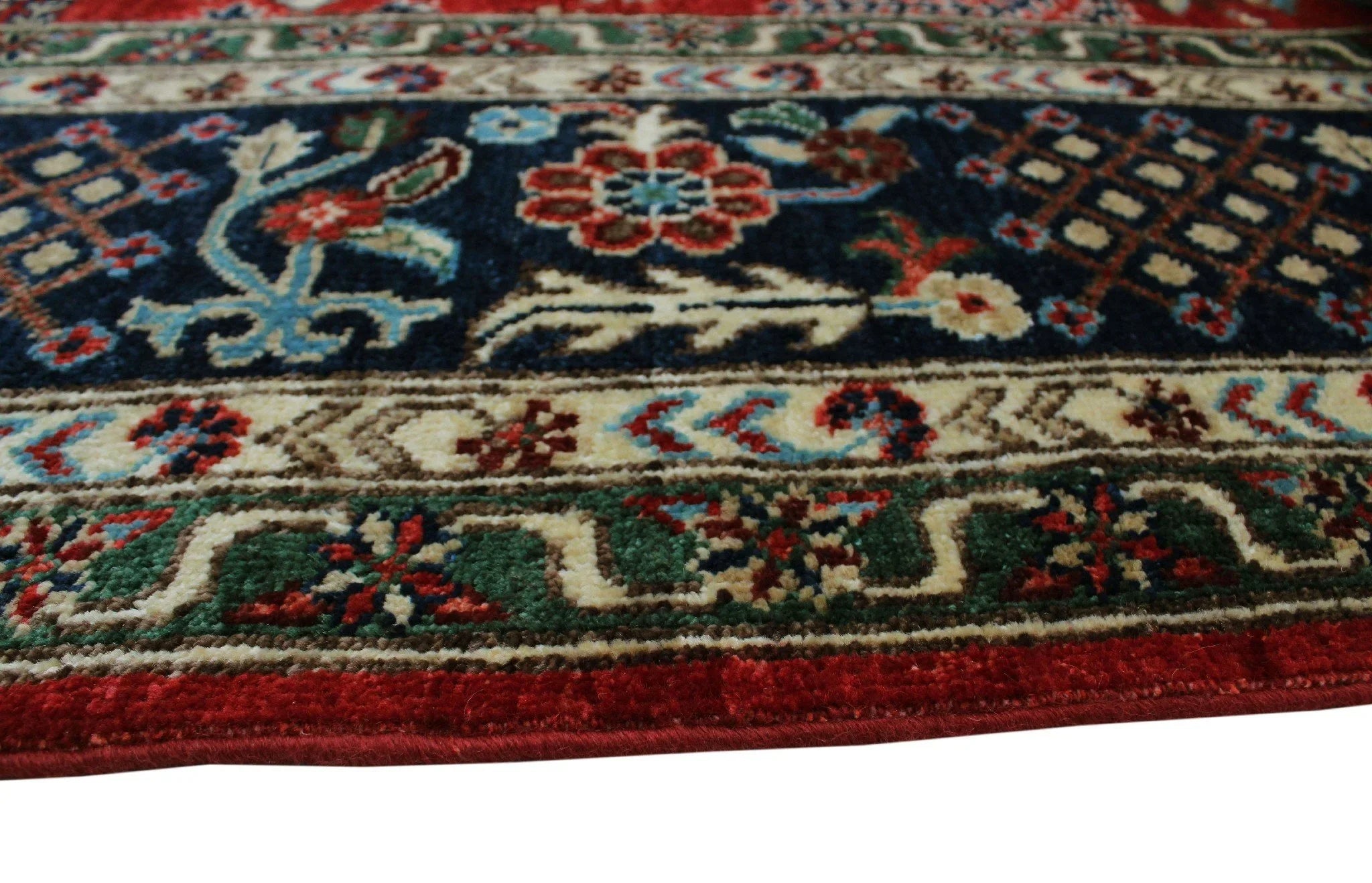 Aria Alonzo Red/Blue Rug, 7'11" x 9'10"