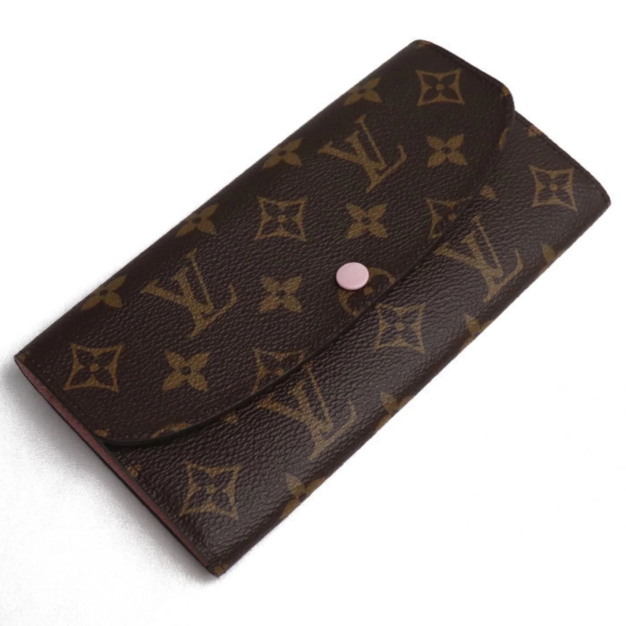 Pre-Owned   Portefeuil Emily Long Wallet Monogram Rose Ballerine   Women's (Good)