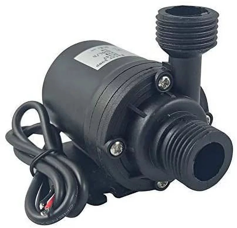 24V Brushless Water Pump 1/2'' Male Thread Centrifugal Submersible Pump 800L/ 210GPH 4M/13ft for Fountain Solar Panel Pond Aquarium Water Circulation System