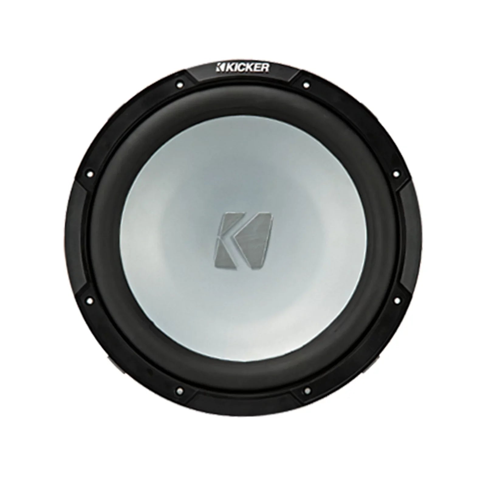 2 Kicker 45KMF104 10" Weather-Proof Subwoofers for Freeair Applications - 2 Kicker 45KMG10W 10"  Grilles (Charcoal)
