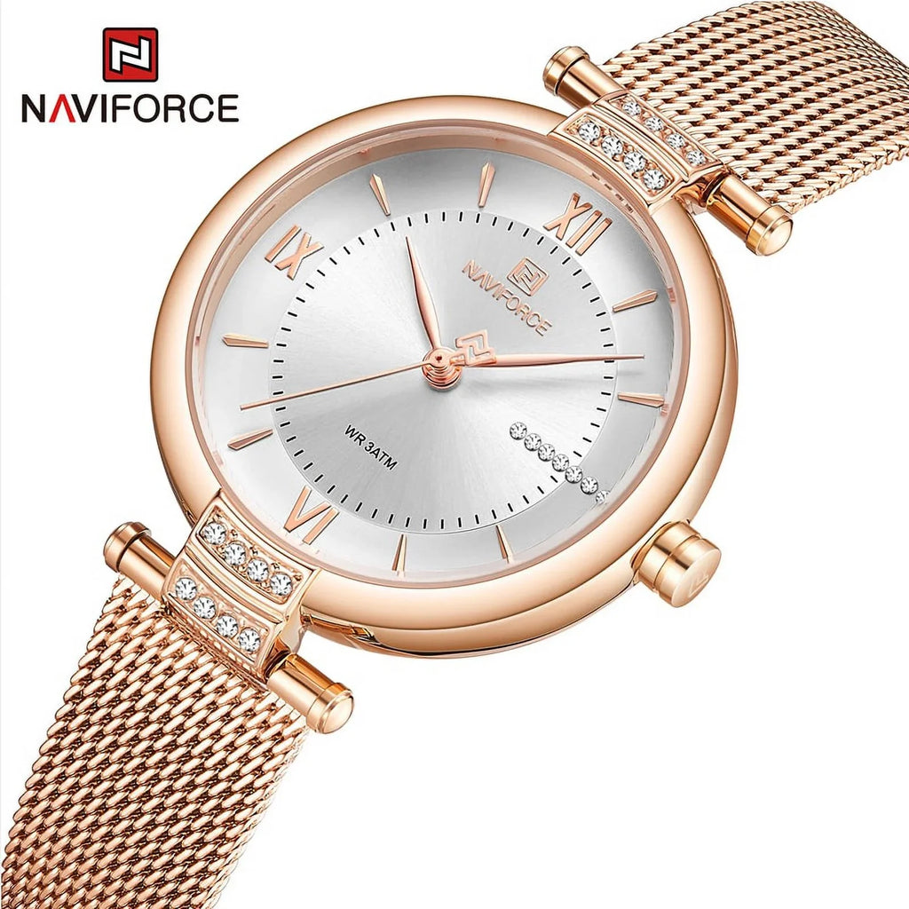 Women Watches Luxury Fashion Diamond Ladies Wristwatches Stainless Steel Mesh Strap Female Quartz Watch Girl Relogio