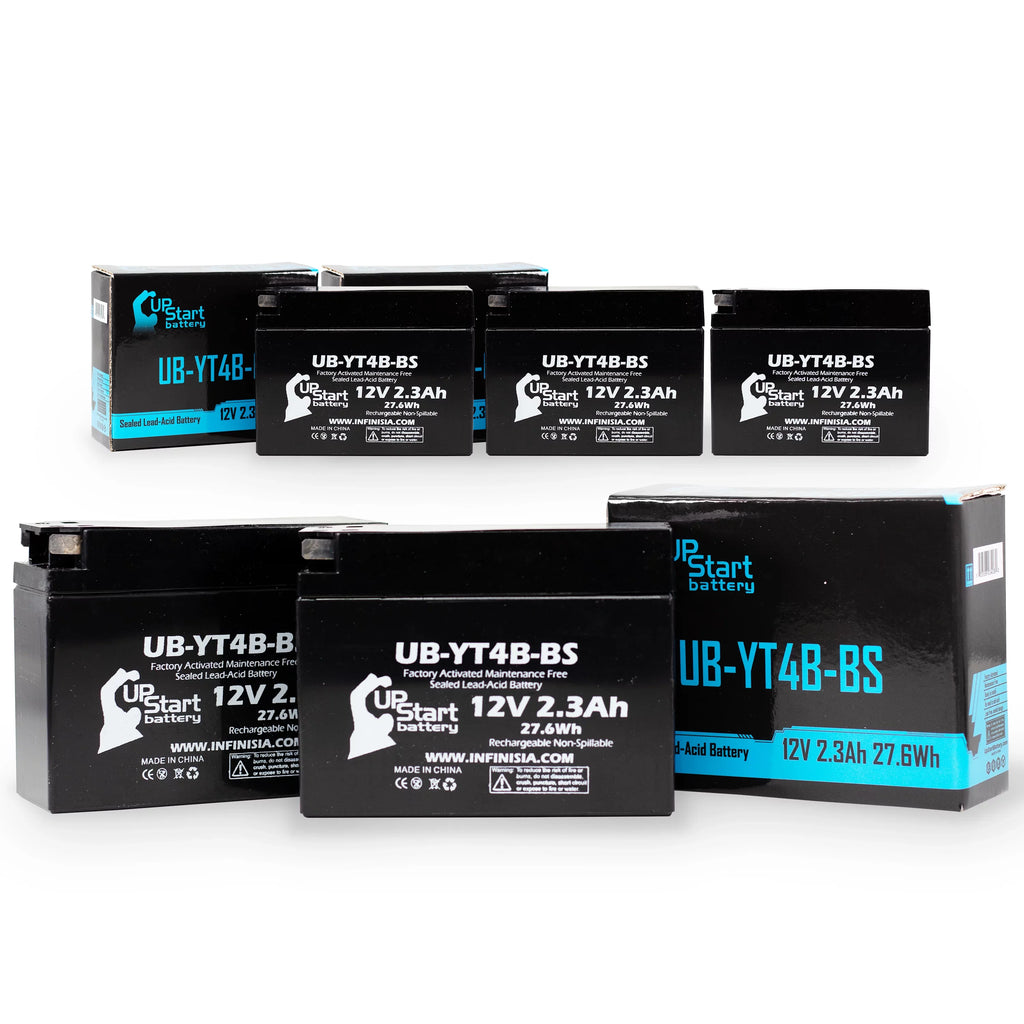 5-Pack UpStart Battery Replacement for 2012 Yamaha  () 400CC Factory Activated, Maintenance Free, Motorcycle Battery - 12V, 2.3Ah, --