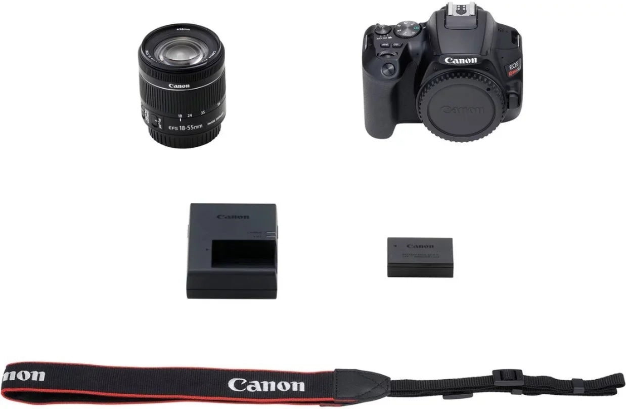 Canon  Rebel   with - 18-55mm  Lens, 32GB Memory, Case, Flash, and Accessory Bundle