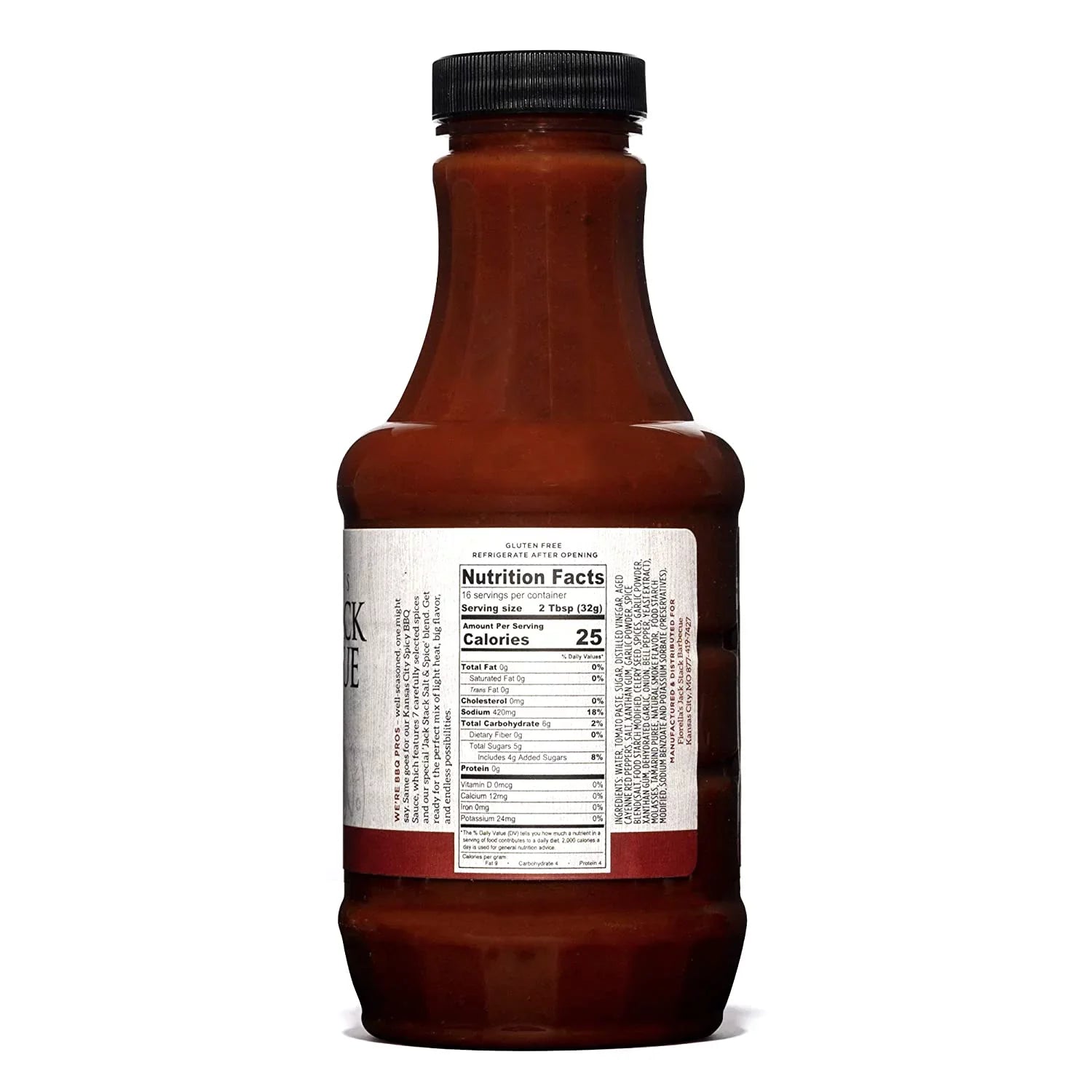 Jack Stack Barbecue Spicy Sauce - Kansas City  Sauce - Spicy Smoked   Sauce