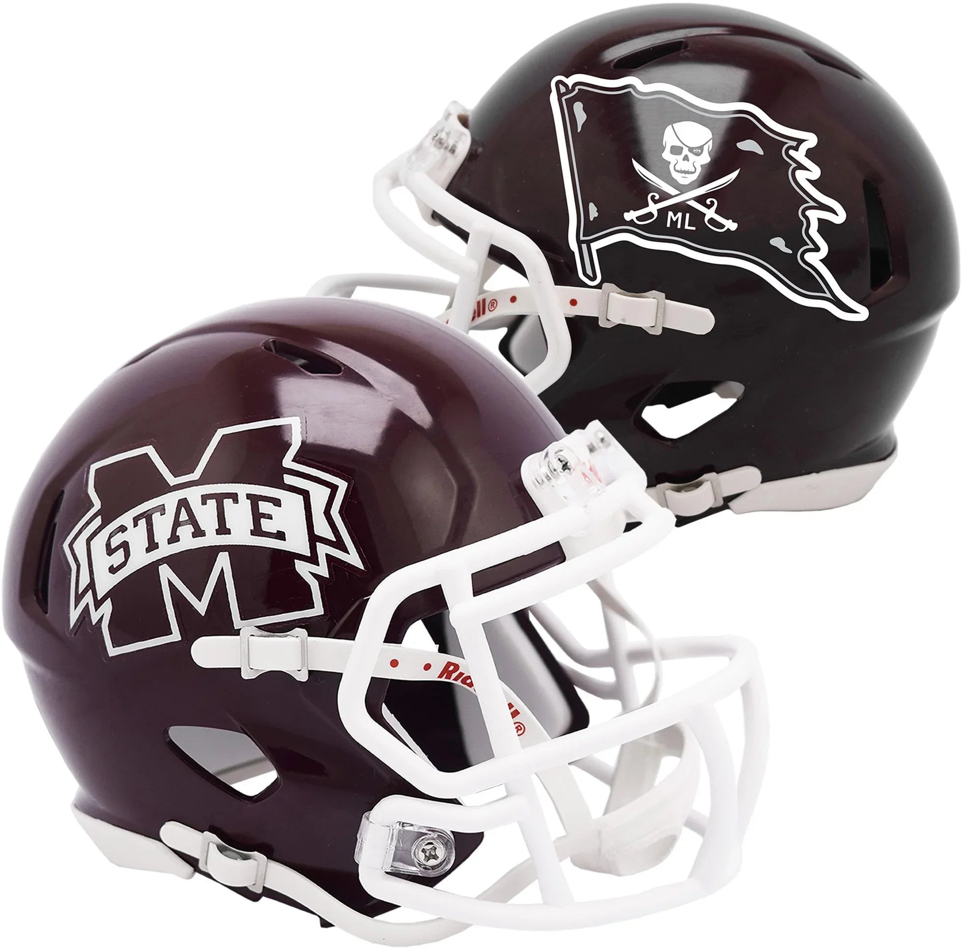 Mississippi State Bulldogs Mike Leach Riddell Speed Mini Helmet