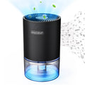 Alrocket Small Dehumidifiers for Bedroom 27oz with Auto-off,7 Colors  Light up to 215 sq.ft-Black