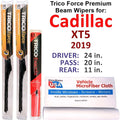 2019 Cadillac  Base Performance Beam Wipers (Set of 3) w/Rear Wiper