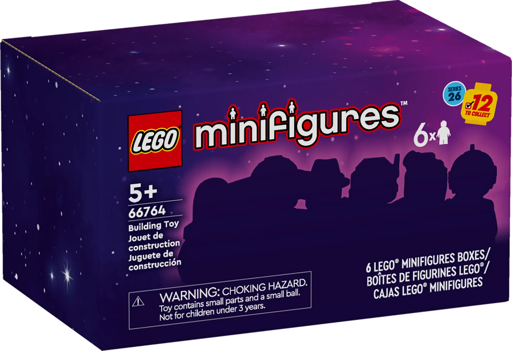 Minifigures Series 26 Space 6 Pack, Multi Pack of Collectible Minifigures for Kids, Sci-Fi Toy Building Set for Independent Play, Gift Idea for Boys and Girls Aged 5 Years Old and Up, 66764