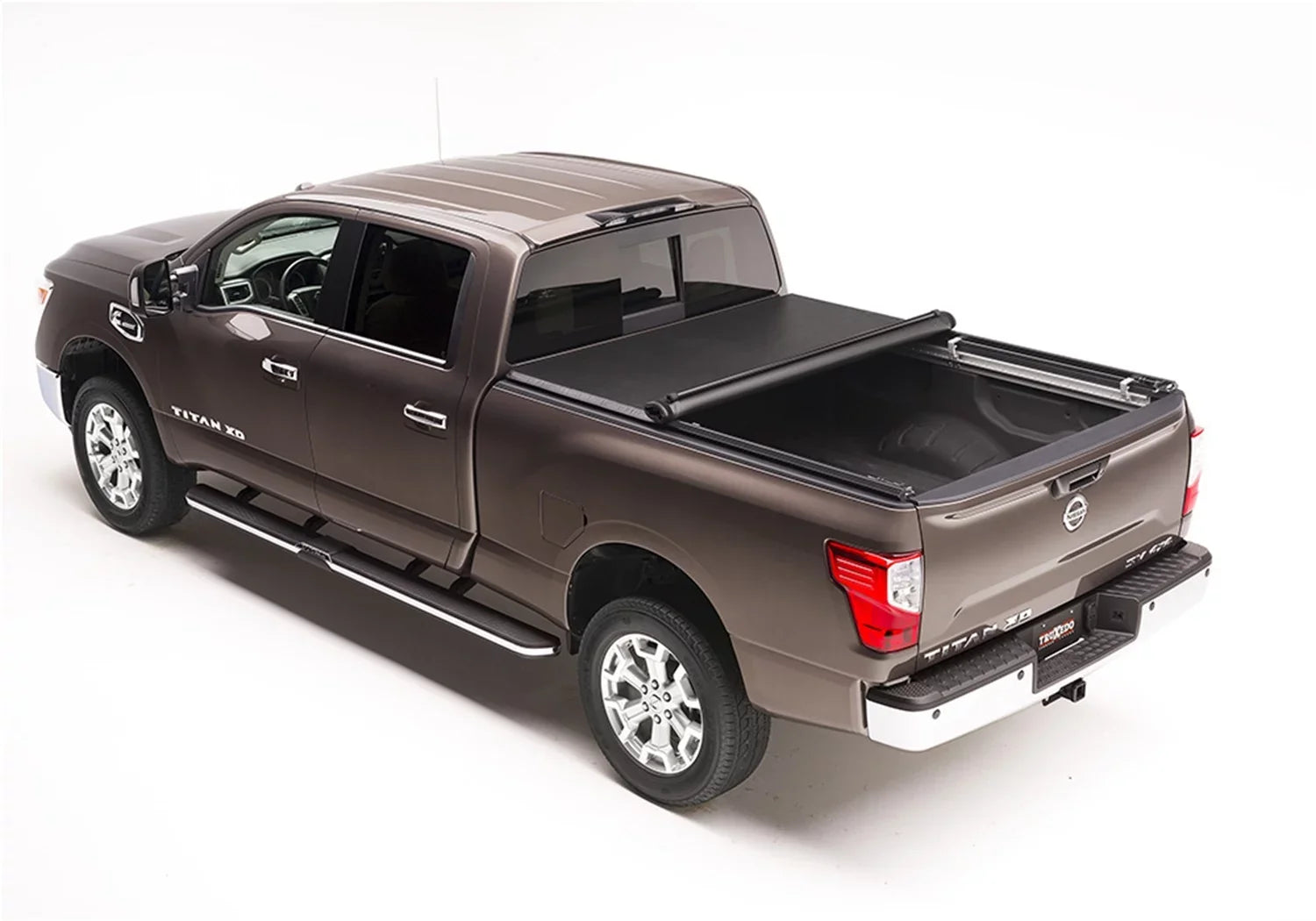 Truxedo Truxport Soft Roll Up Truck Bed Tonneau Cover | 207701 | Compatible with 2008-2015 Nissan Titan / Track System 7' 3" Bed (87")