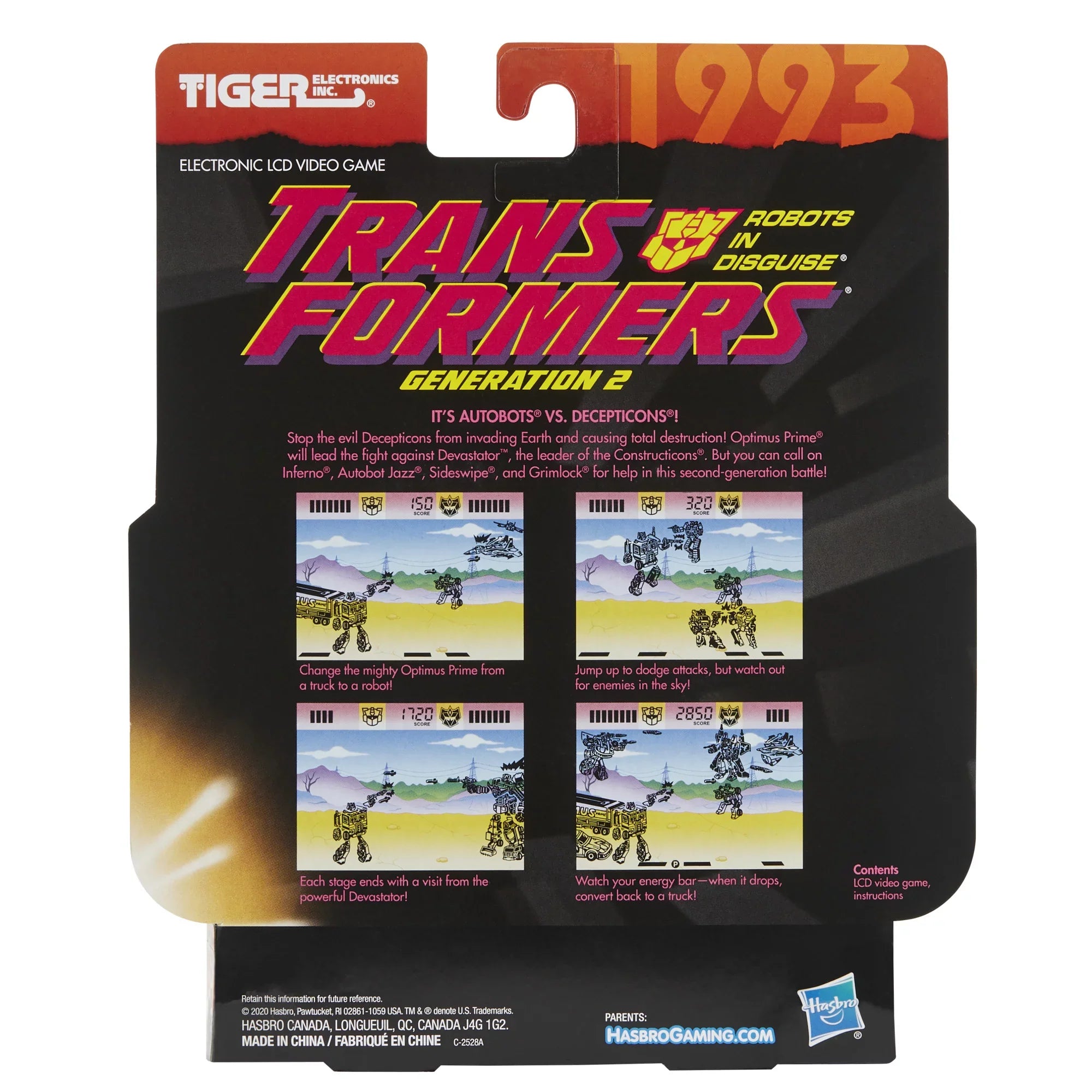 Transformers Generation 2  Video Game, Inspired by the Vintage Game