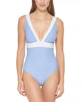 Deep -Neck One-Piece Swimsuit,  4