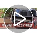 PizzaQue Deluxe Outdoor Pizza Oven Kettle Grill Conversion Kit, Silver, 18''/22.5''
