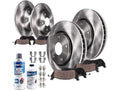 Front and Rear Brake Pad and Rotor Kit - Compatible with 2012 - 2019 Dodge Journey 2013 2014 2015 2016 2017 2018