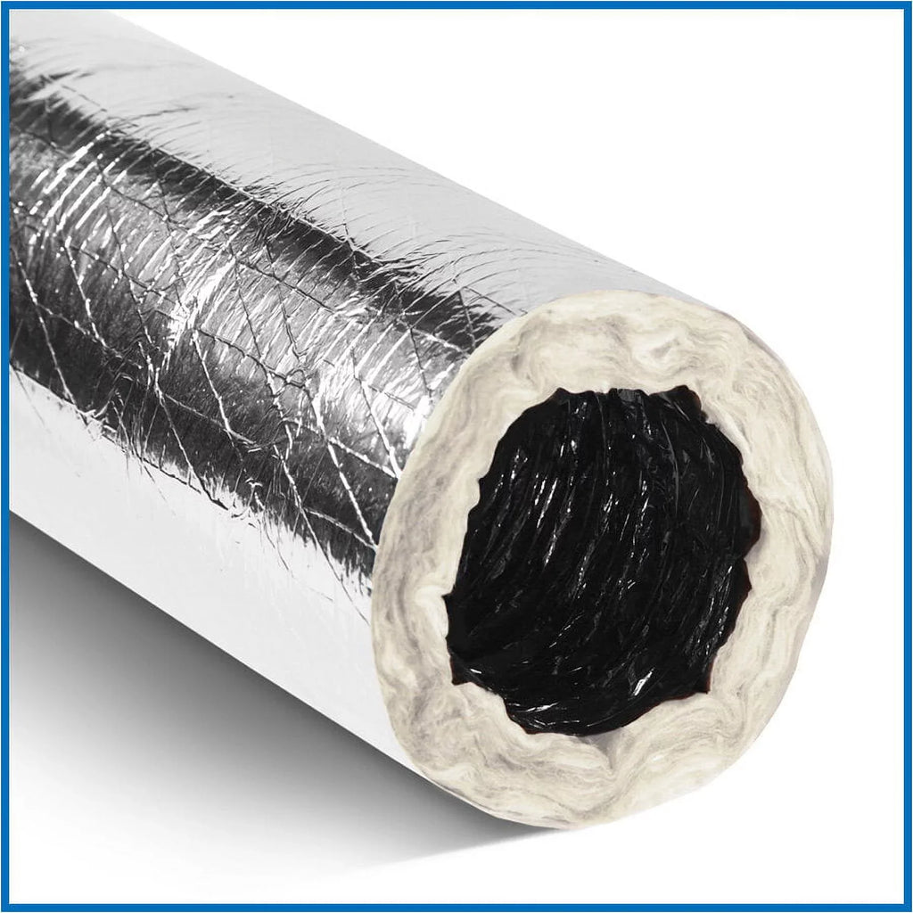 6"Silver Flex QuietFlex Insulated Flexible Duct  25'