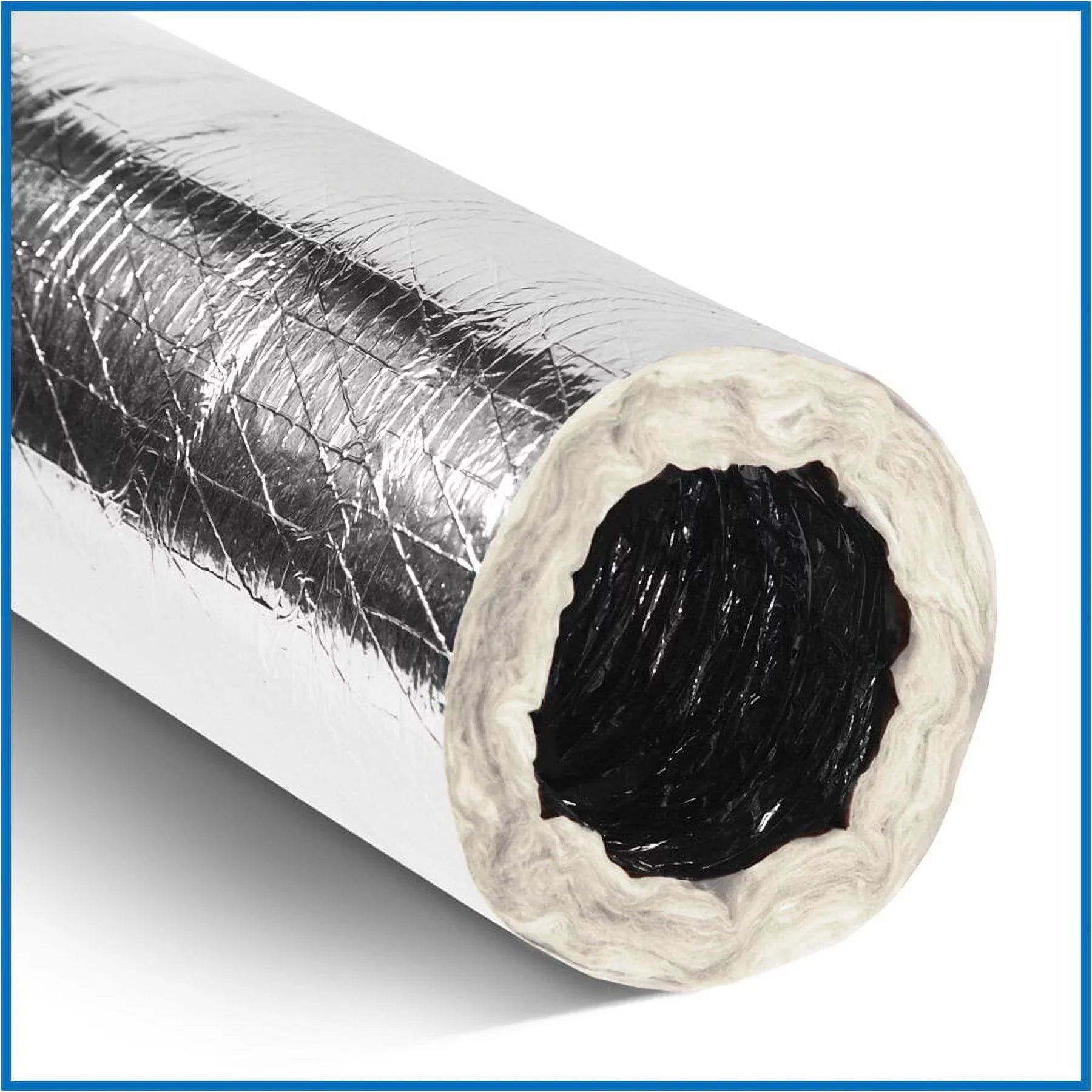 6"Silver Flex QuietFlex Insulated Flexible Duct  25'