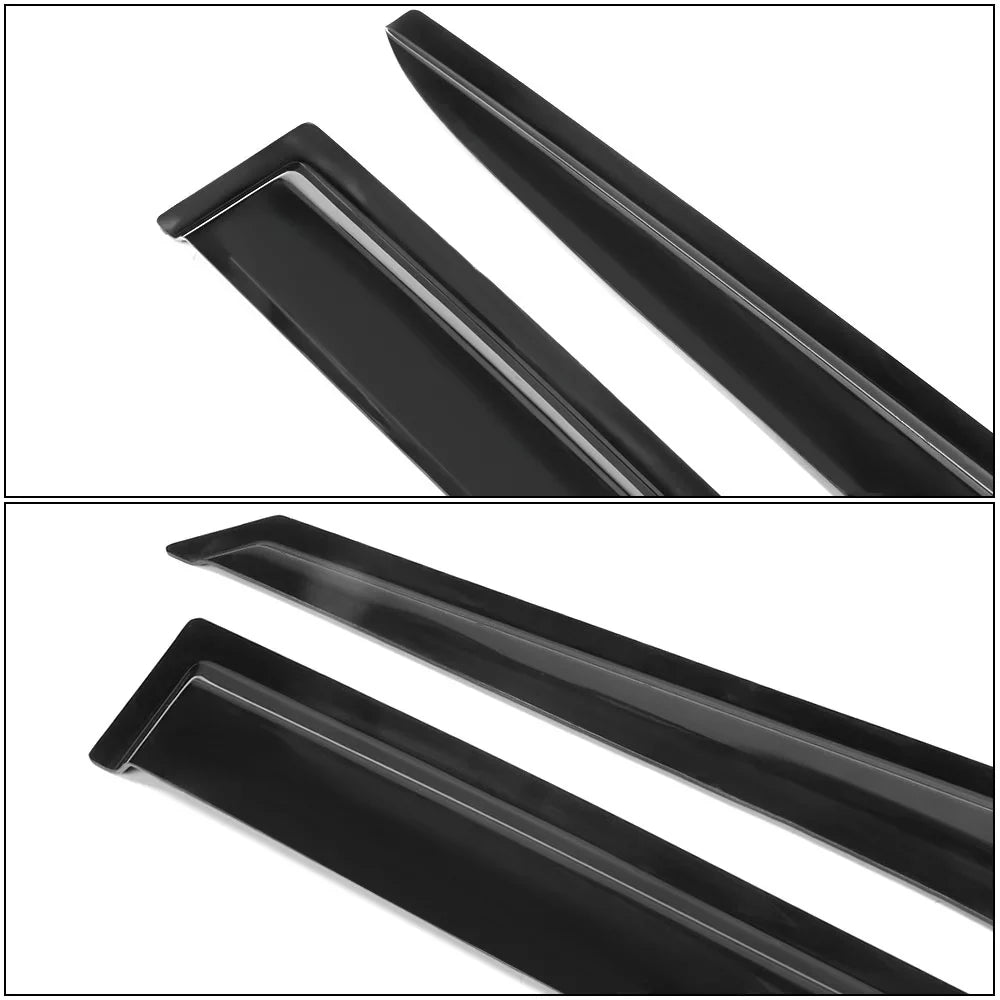 Ikon Motorsports Compatible with 2011-2018 Hyundai Veloster Window Vent Visor Deflector Rain Guard 4Pc Set Outside Mount 2011 2012 2013 2014 2015 2016 2017 2018