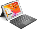 Backlit Keyboard Case for 2021 New iPad 9th Generation 10.2 inch / 8th 2020 / iPad 7th Gen 2019 / iPad Air 3rd Gen/Pro 10.5" 2017, Multi-Touch Trackpad, Bluetooth Magnetic Detachable Keyboard Black