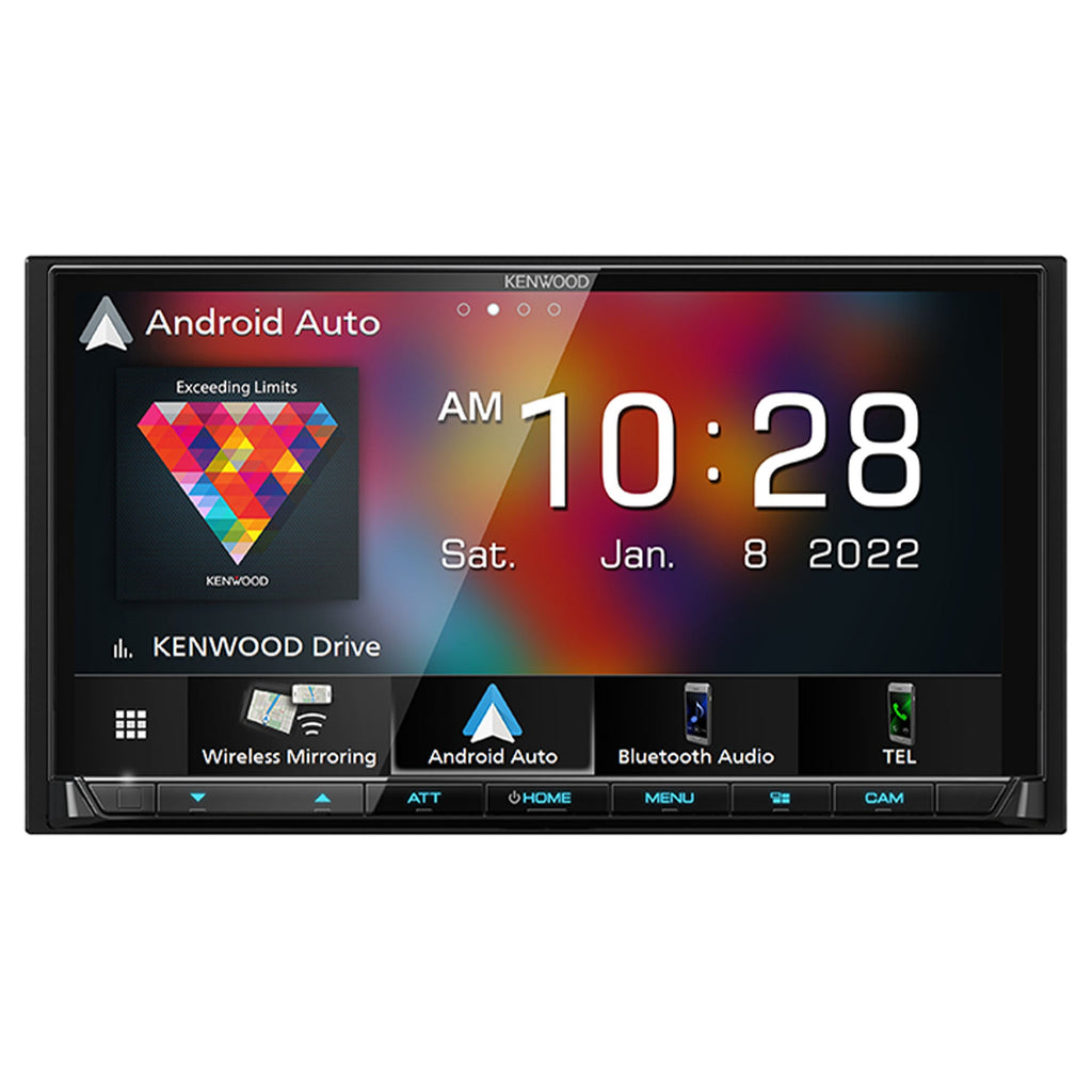 Kenwood  MultiMedia Receiver with -320LP Multi-Angle Rear View Camera with License Plate Mounting