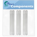 3-Pack  Grill Heat Shield Plate Tent Replacement Parts for Jenn Air 730-0709 - Compatible Barbeque Stainless Steel Flame Tamer, Guard, Deflector, Flavorizer Bar, Vaporizer Bar, Burner Cover 16 1/8"
