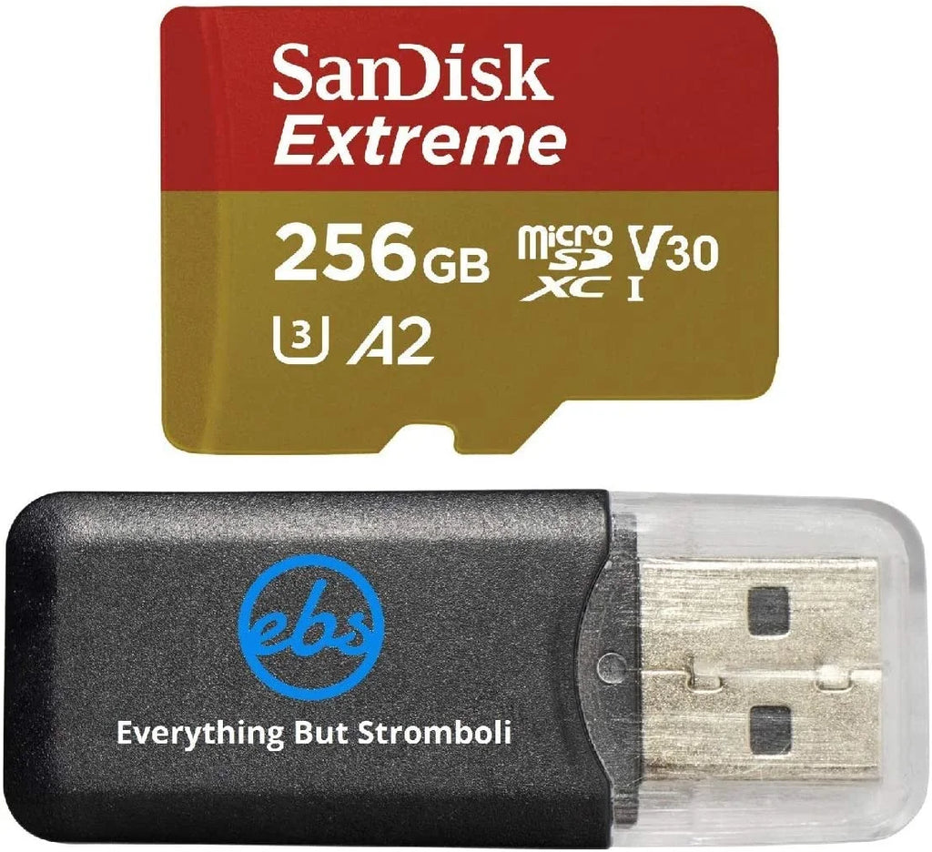 Extreme 256GB   roSDXC Memory for  Works with Mavic Air 2 4K 8K Bundle with (1)