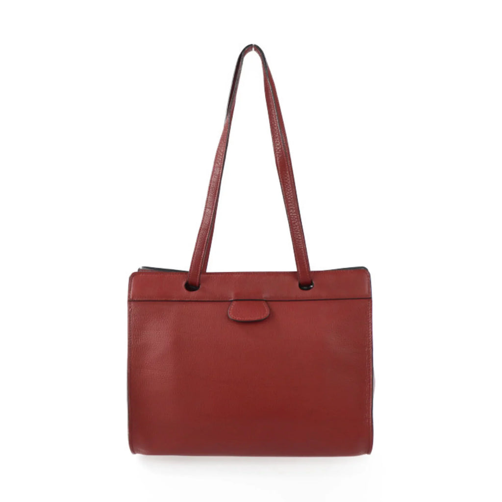 Pre-Owned  Hermes Museau Shoulder bag Taurillon Clemence Rouge Ash Tote □ stamp (Good)