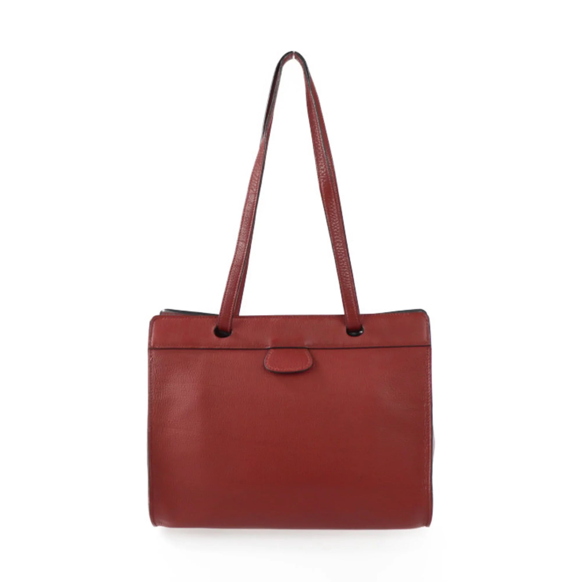 Pre-Owned  Hermes Museau Shoulder bag Taurillon Clemence Rouge Ash Tote □ stamp (Good)