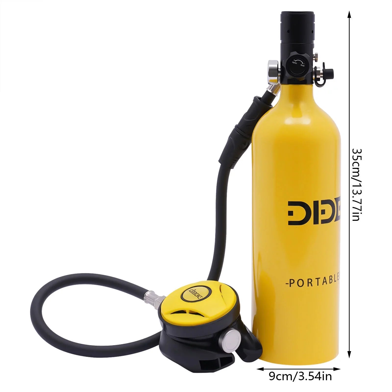 1L Reusable Mini Scuba Tank Kit Portable Underwater Scuba Diving Gear Deepest 32.8ft
