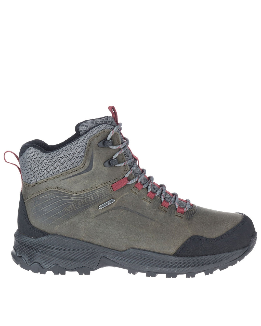 Merrell Men's Forestbound Waterproof Hiking Boot Soft Toe Grey 13 ()