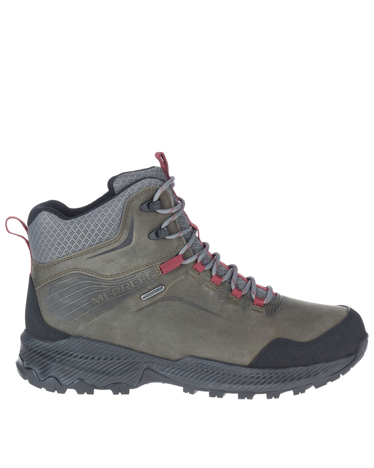 Merrell Men's Forestbound Waterproof Hiking Boot Soft Toe Grey 13 ()